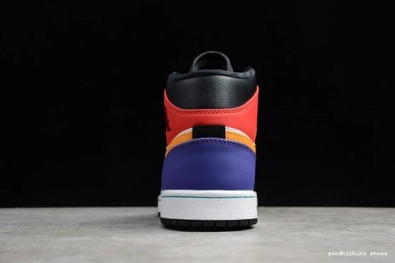 BRED MULTI-COLOR MID JORDAN AIR 1 554724-125 554724-125 0311